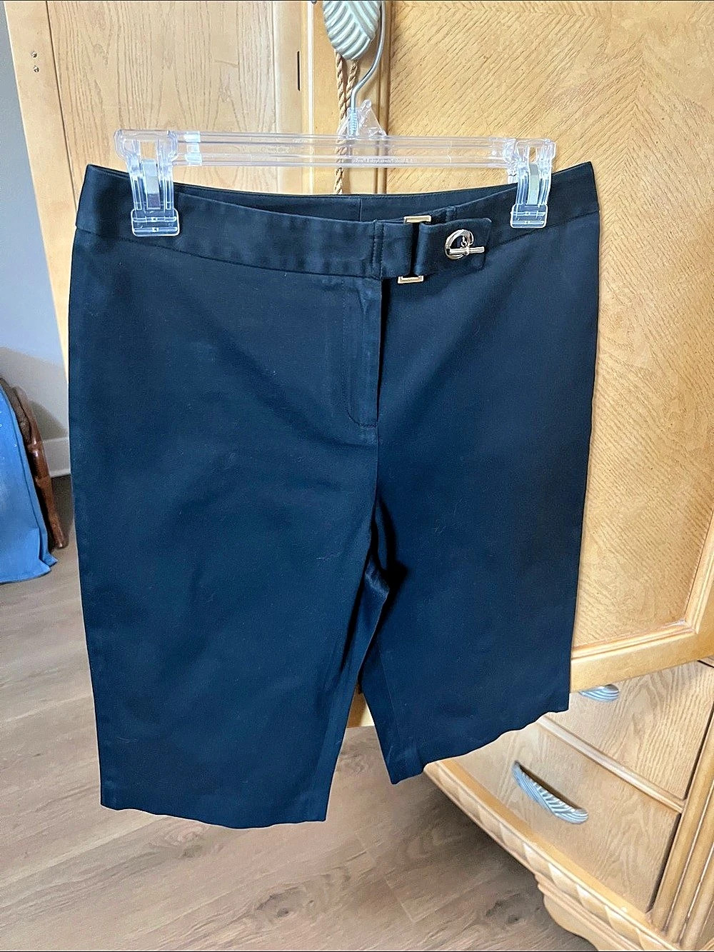 C Concept Black Bermuda Shorts Size 6 Like New